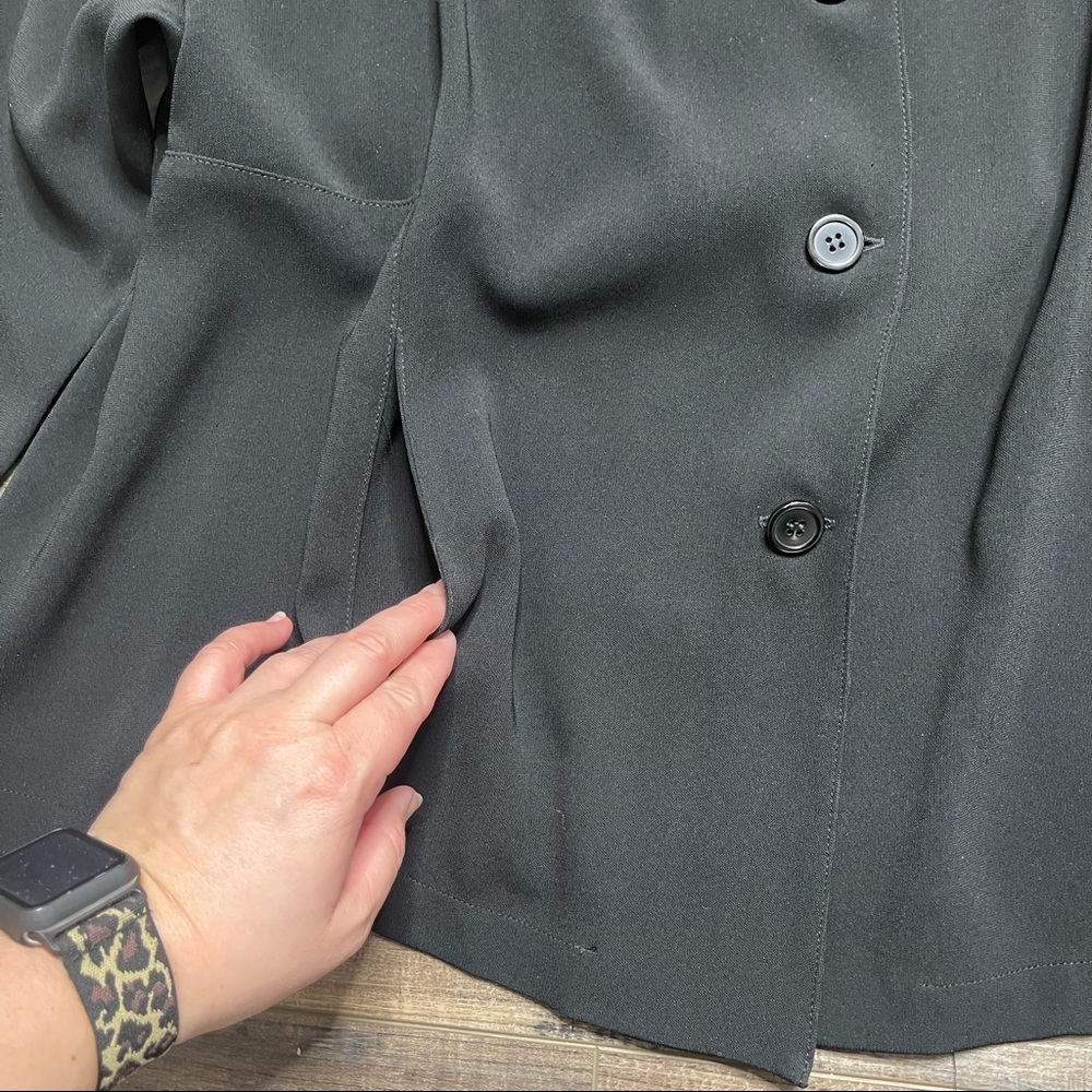 Blanque Button Down Blazer Black - image 4